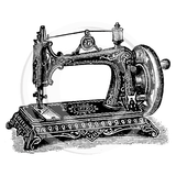 2661 D - Sewing Machine Rubber Stamp