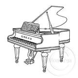 2680 G - Piano Rubber Stamp