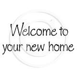 2741 B - Welcome Home Rubber Stamp