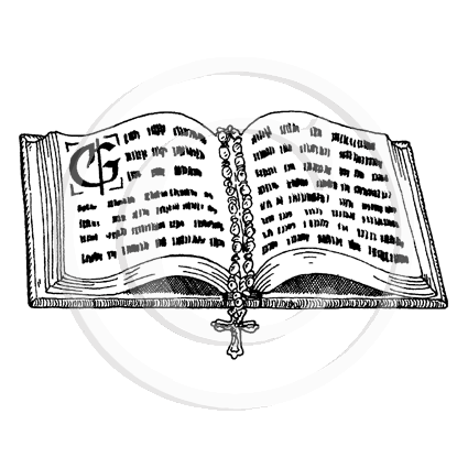 2817 E - Bible Rubber Stamp