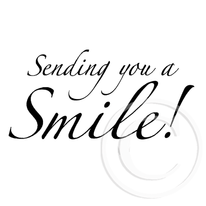 2834 E - Sending You a Smile Rubber Stamp