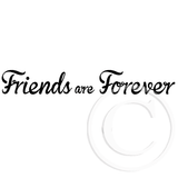 2836 BB - Friends are Forever Rubber Stamp