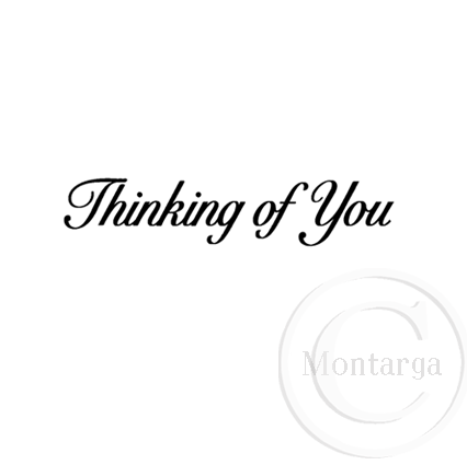 2848 B - Thinking of You Rubber Stamp