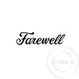2852 B - Farewell Rubber Stamp
