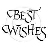 2929 D - Best Wishes Rubber Stamp