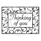 2998 D - Thinking of You Rubber Stamp