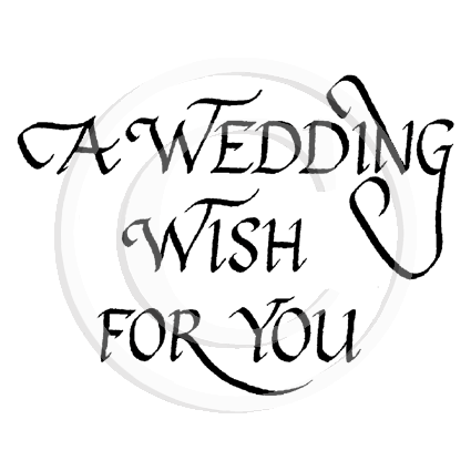 3007 F - Wedding Wish Rubber Stamps