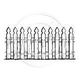 3287 FF - Picket Fence Rubber Stamp