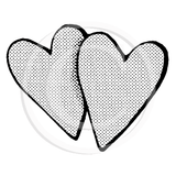 3420 D - Two Hearts Rubber Stamp