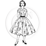 3543 GG - Elegant Lady Rubber Stamp