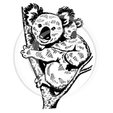 3733 E Koala Rubber Stamp