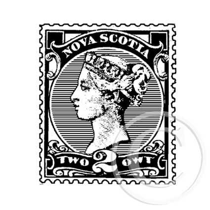 3746 C - Postage Stamp Rubber Stamp