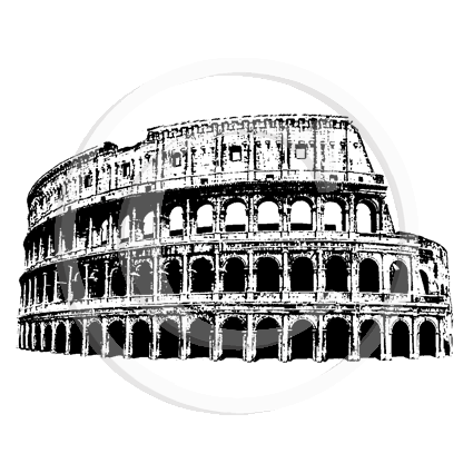 3750 E - Colosseum Rubber Stamp