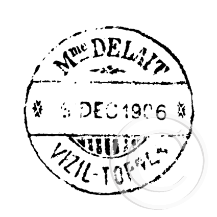 3751 C - Postmark Rubber Stamp