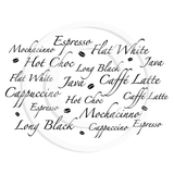 3823 GG - Coffee Background Rubber Stamp