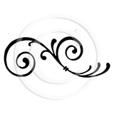 3924 FF - Swirl Pattern Rubber Stamp