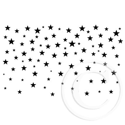 3943 GG - Stars Rubber Stamp