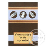 3130 E - Congratulations On The New Arrival Rubber Stamp