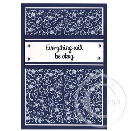 2861 B - Everything will be okay Rubber Stamp