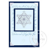 2348 I - Christmas Wording Background Rubber Stamp