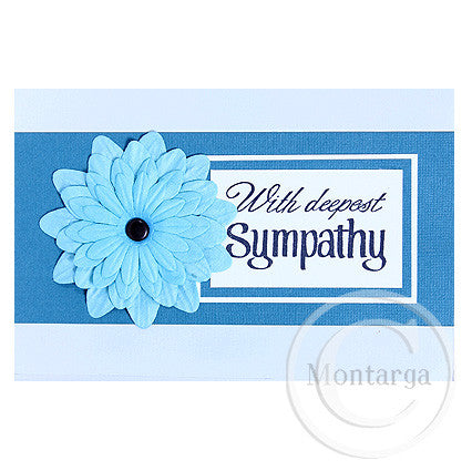 0339 E - Deepest Sympathy Rubber Stamp