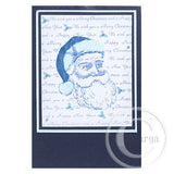 2172 I - Christmas Wording Background Rubber Stamp