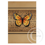 1393 A, C or G - Butterfly Rubber Stamp