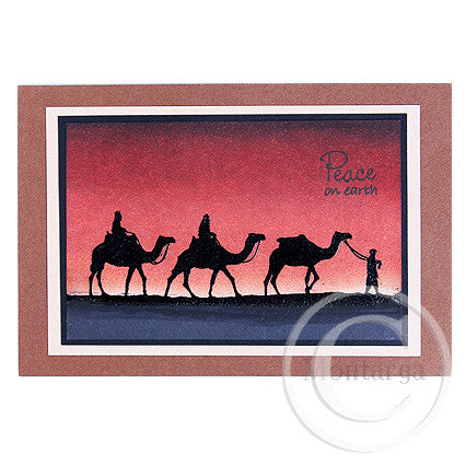 2364 A - Peace On Earth Rubber Stamp