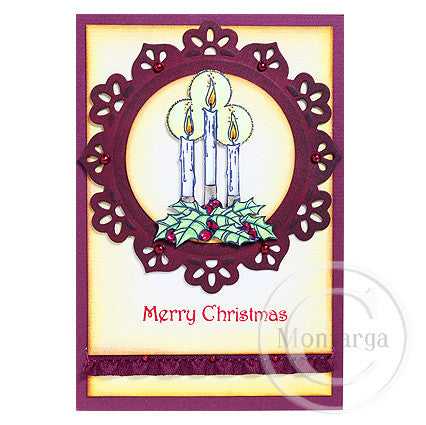 2124 G - Candles Rubber Stamp