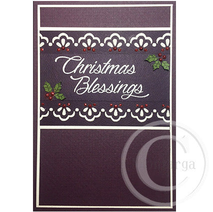 2385 FF - Christmas Blessings Rubber Stamp