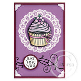 3935 H - Doily Rubber Stamp