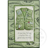 2690 B - Bad Day Fishing Rubber Stamp