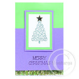 2140 B - Merry Christmas Rubber Stamp