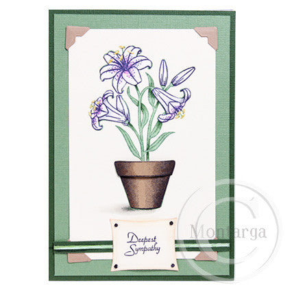 2832 A - Mini Deepest Sympathy Rubber Stamp