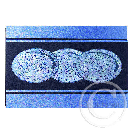 1959 F - Paua Shell Rubber Stamp