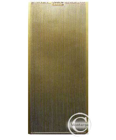PeelCraft Stickers - Lines Straight Fine - Gold PC1082G