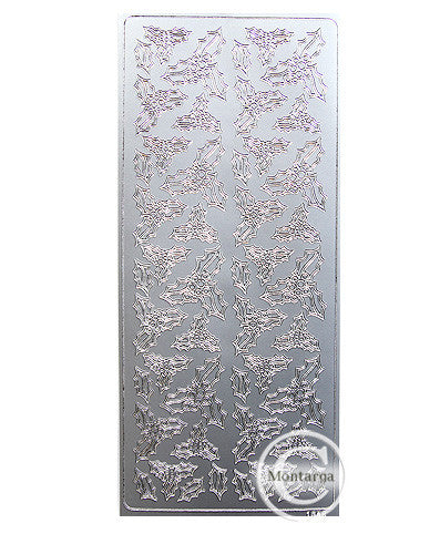 PeelCraft Stickers - Holly - Silver PC1658S