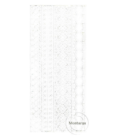 PeelCraft Stickers - Lacy Borders - White PC2462W