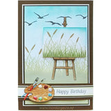 Card Sample - Painting on Easel