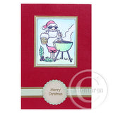 2349 A - Mini Merry Christmas Rubber Stamp