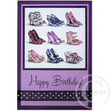 3858 H - Shoes Rubber Stamp