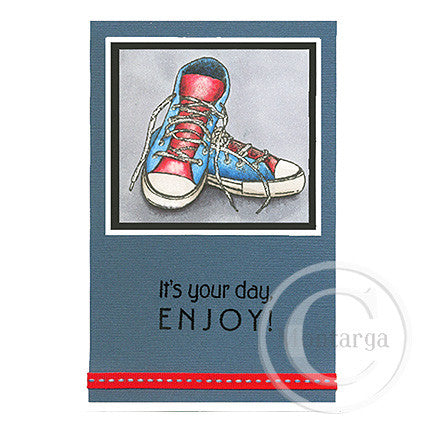 2673 G - Sneakers Rubber Stamp