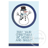 2340 F - Snowman Rubber Stamp