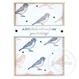 0194 BB - A Little Birdie Told Me Rubber Stamp