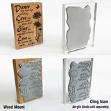 3941 GG - Timber Grain Background Rubber Stamp