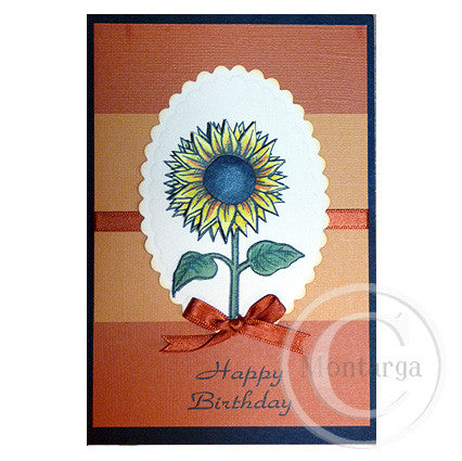 0106 B - Happy Birthday Rubber Stamp