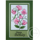 3293 GG - Sweet Peas Rubber Stamp