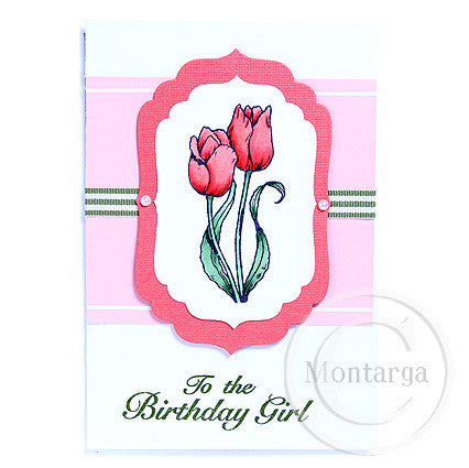0184 BB - Birthday Girl Rubber Stamp