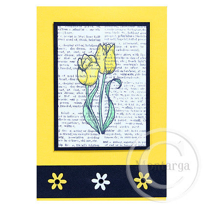 0629 FF - Tulips Rubber Stamp