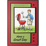 2695 - BBQ Guy Rubber Stamp
